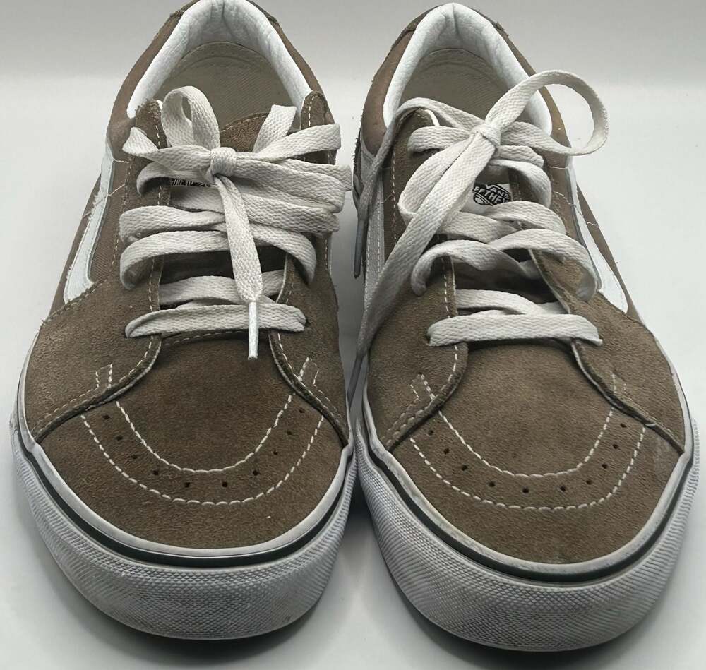 Vans Sk8-Low Suede Sneakers Brown Men's Size 10